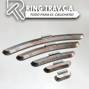 Contrapeso de Plomo con Grapa para Balanceo (Rin de Acero)
