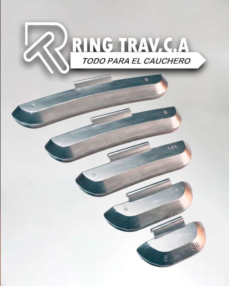 Contrapeso Plomo para Rines de Magnesio con Gancho AW