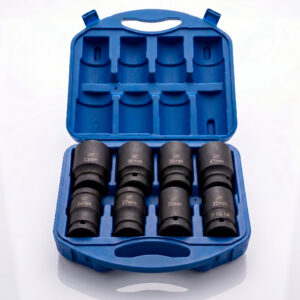 Set de sockets de impacto 1" 8 piezas